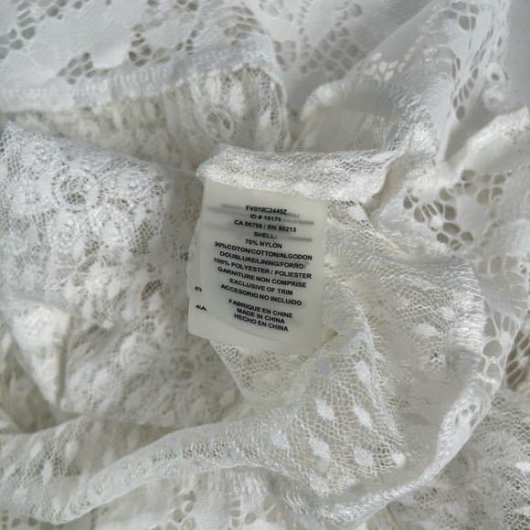 Lace mock tee top with camisole slip - Picture 8 of 8